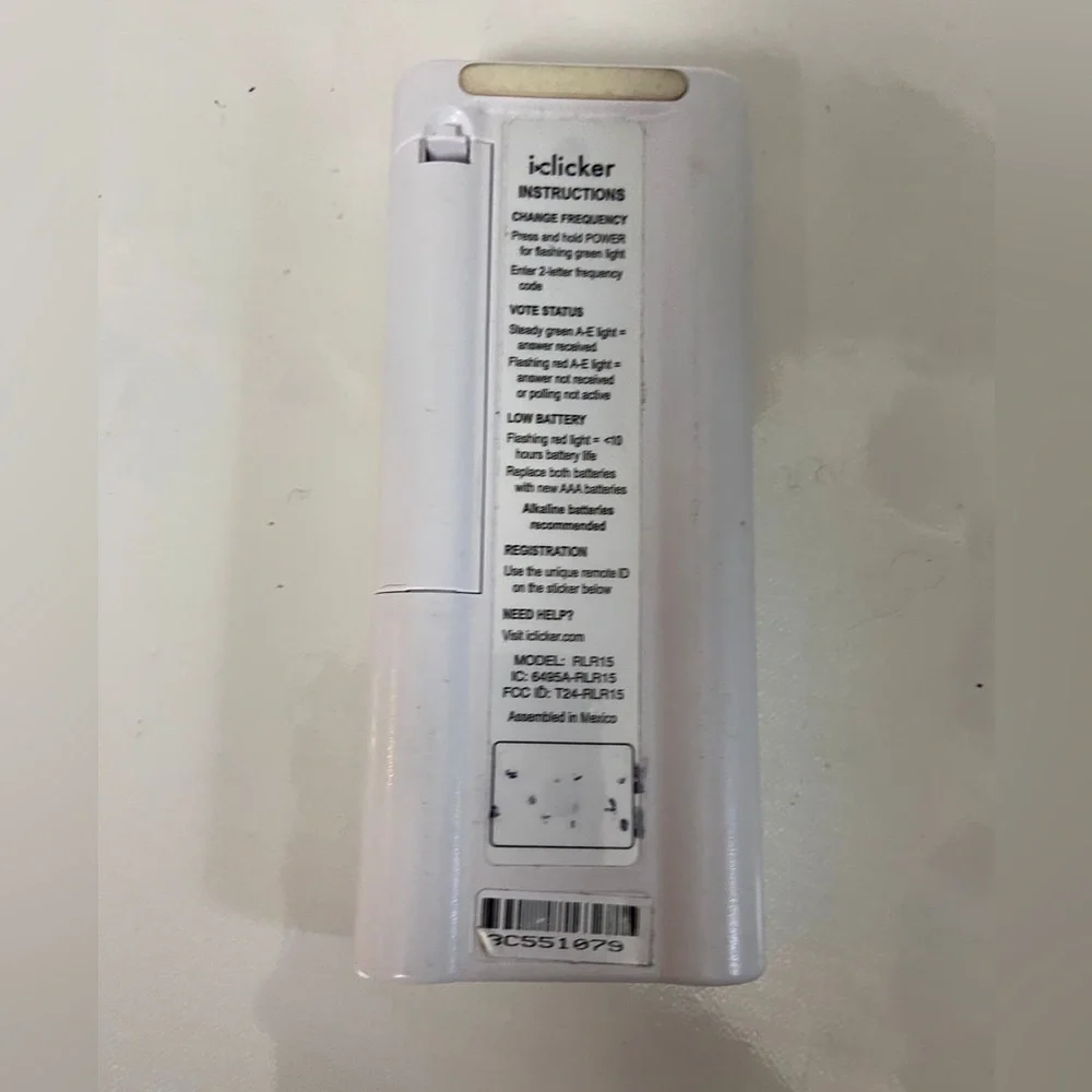 iClicker + Plus Student Response Remote Control Model RLR15 Tested - Picture 3 of 5